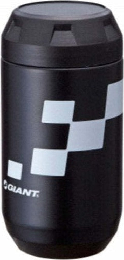 Giant Tool Bottle accessory with a durable plastic body and screw-on cap, designed for bike maintenance tools.