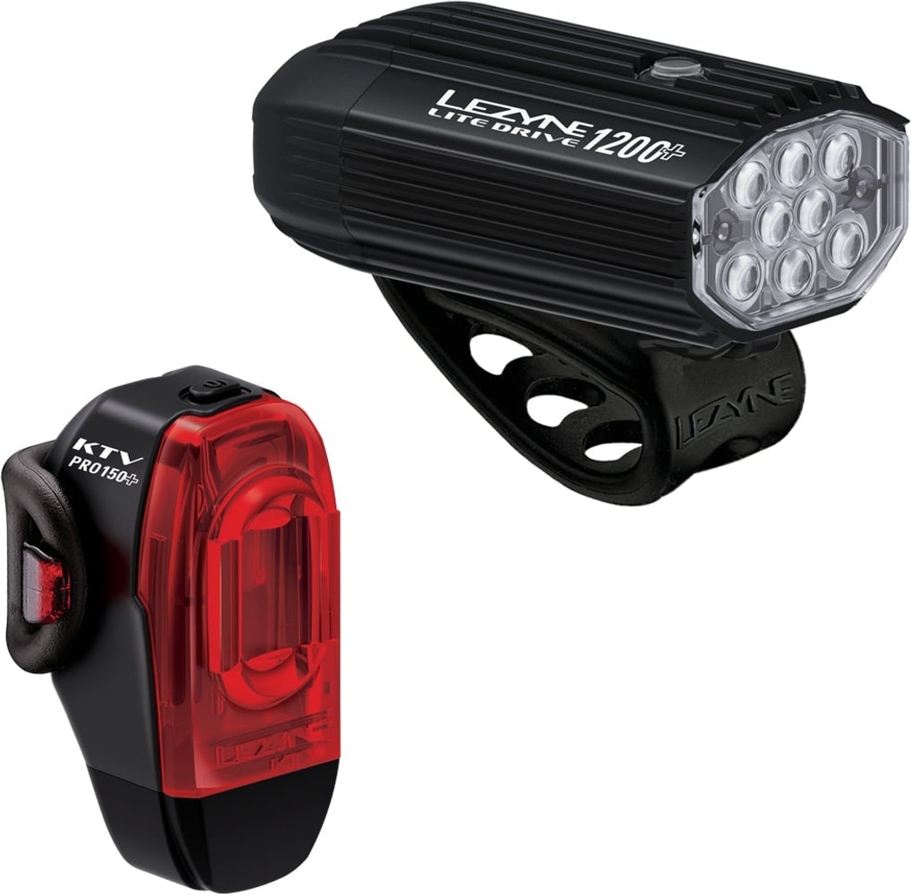 Lezyne Lite Drive 1200+ / KTV Drive Pro+ 150 Lightset