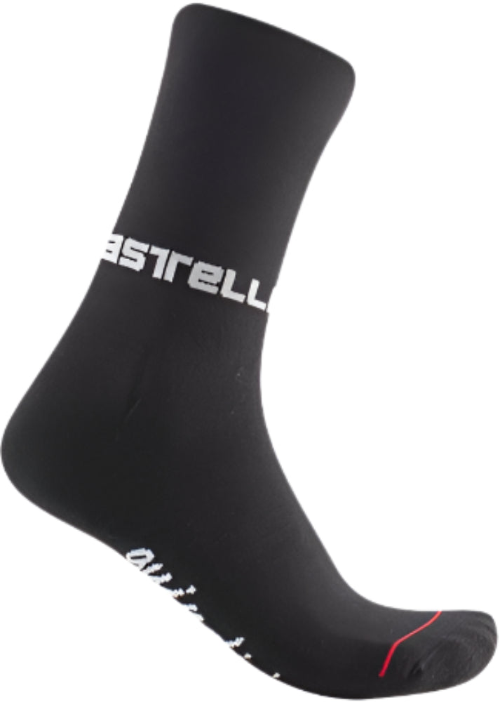 Castelli Quindici Soft Merino women's winter socks in gray, featuring cozy merino wool for warmth and comfort.