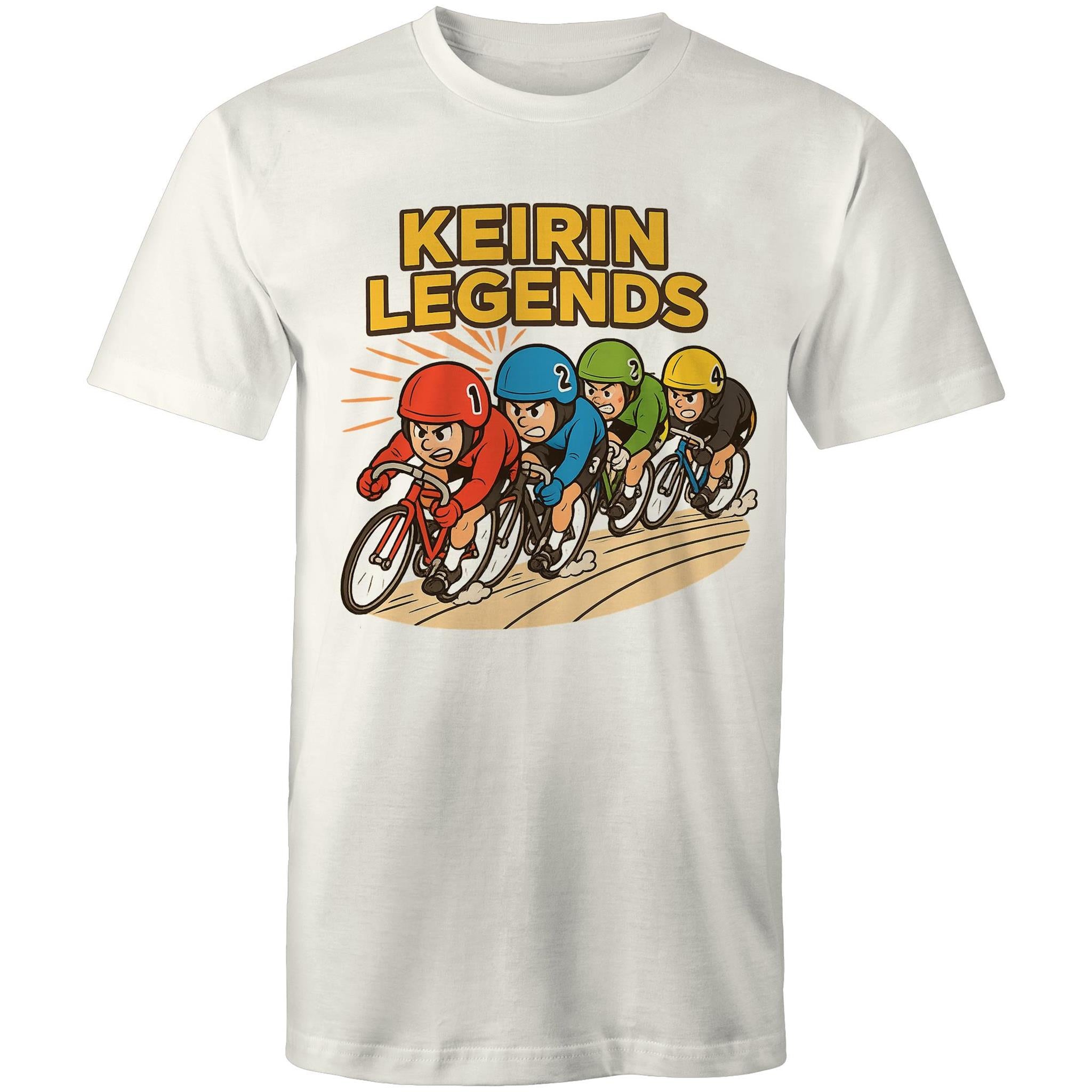 Ogo Merch Kierin Legends SS men's T-shirt featuring graphic design with Kierin Legends branding on white fabric