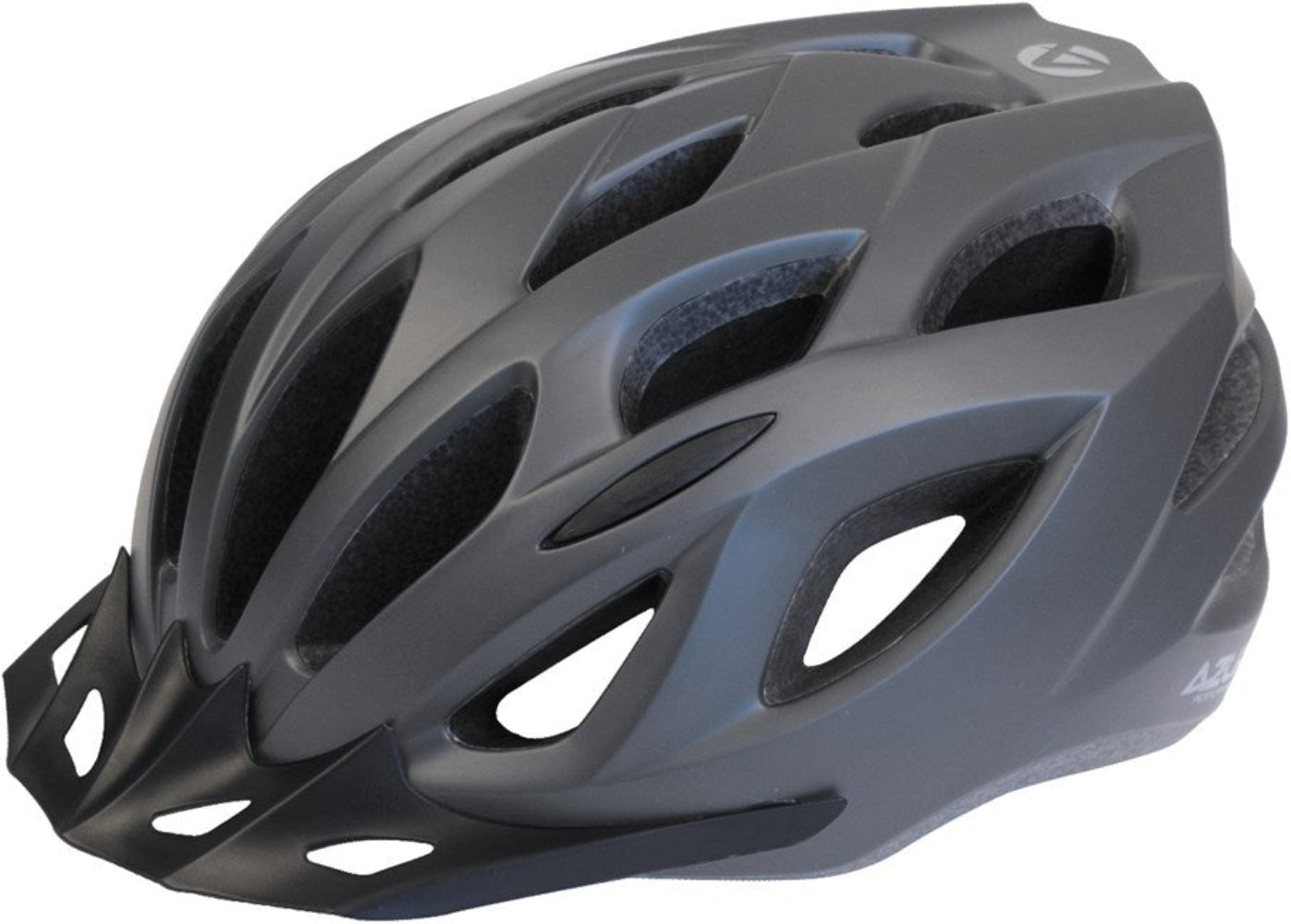 Azur L61 MTB helmet in black with adjustable straps and ventilation, designed for mountain biking safety and comfort.