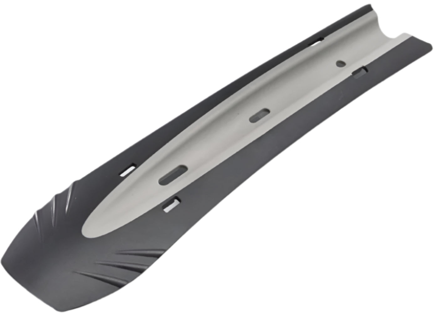 Azur M2 Armour front mudguard accessory, black plastic with textured surface, designed for bicycle protection.