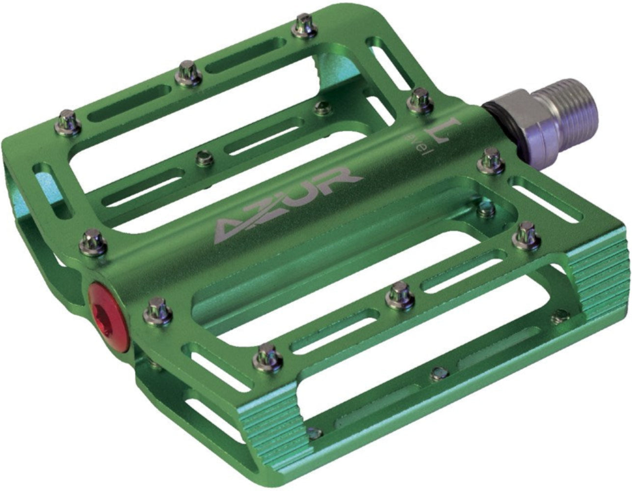 Azur Stout MTB platform pedals, durable bike accessories with a sturdy design, shown in this image.