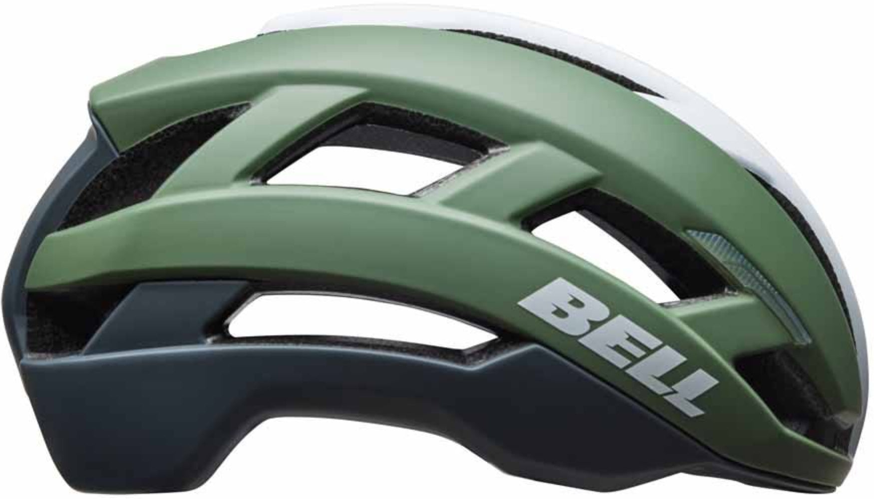 Bell Falcon XR MIPS road helmet with aerodynamic design and ventilation, shown from front angle.