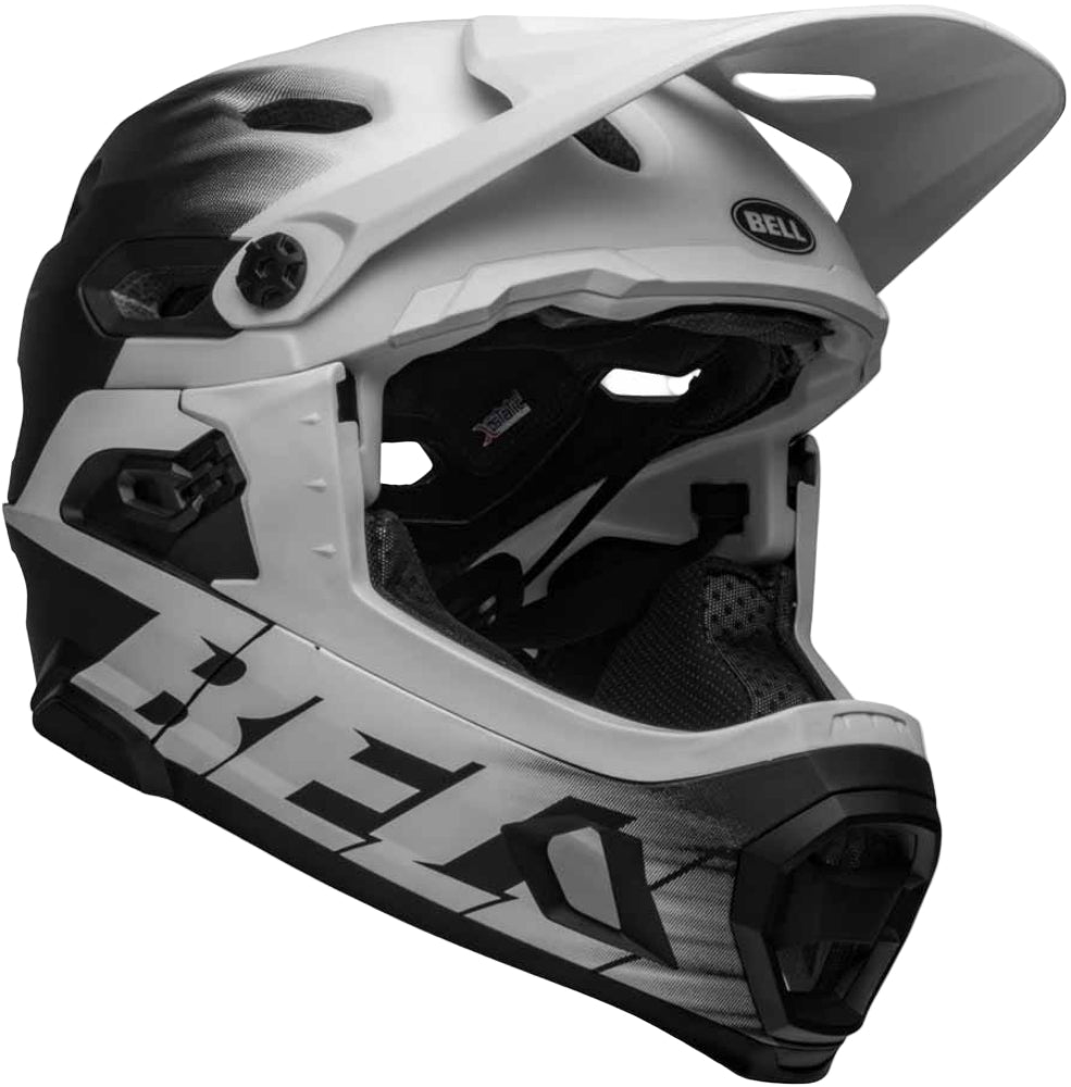 Bell Super DH Legion Spherical MIPS full face helmet with ventilation and adjustable straps, designed for mountain biking.