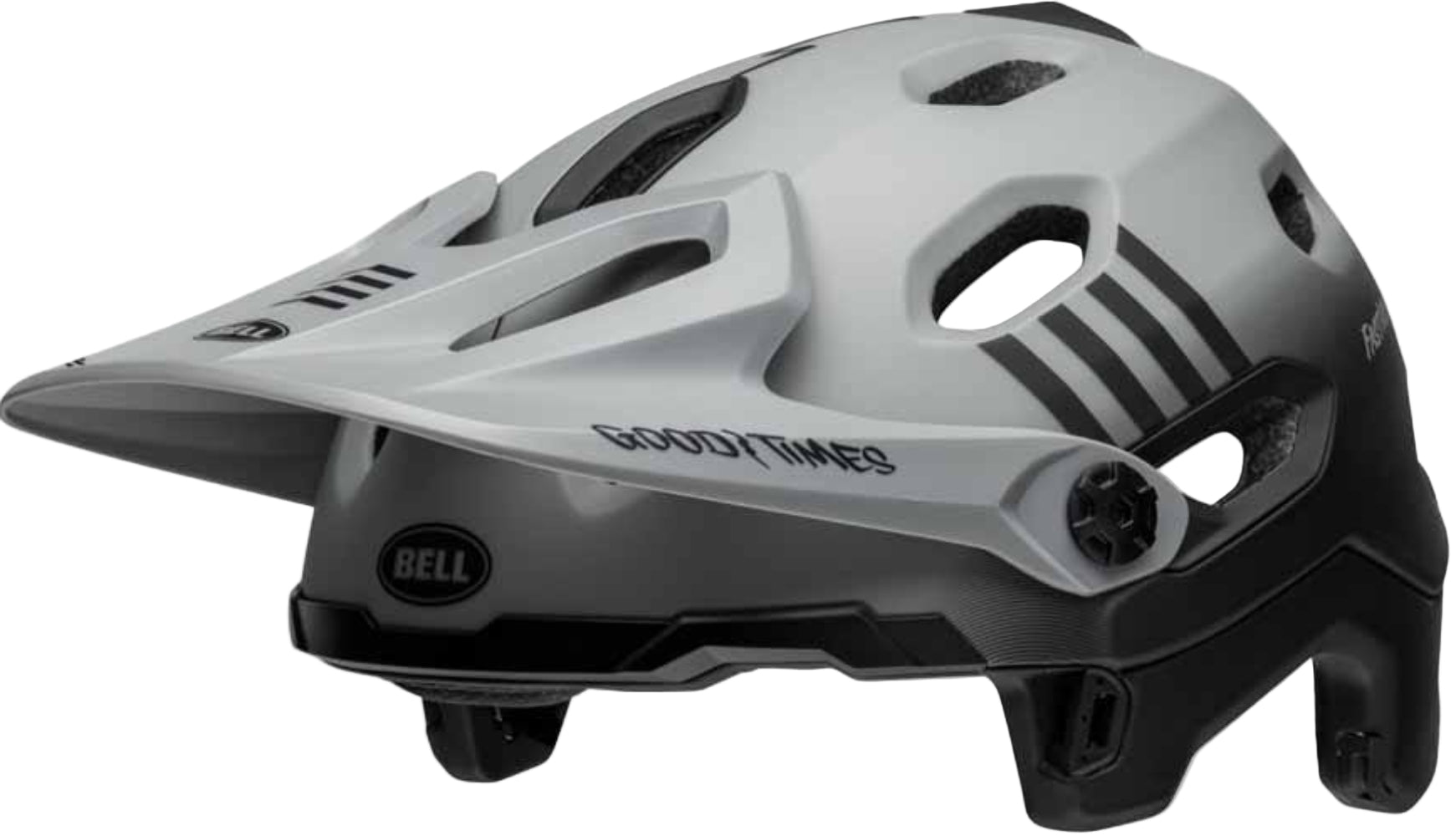 Bell Super DH FASTHOUSE Taco Tuesday spherical MIPS full face helmet with black finish and adjustable straps.