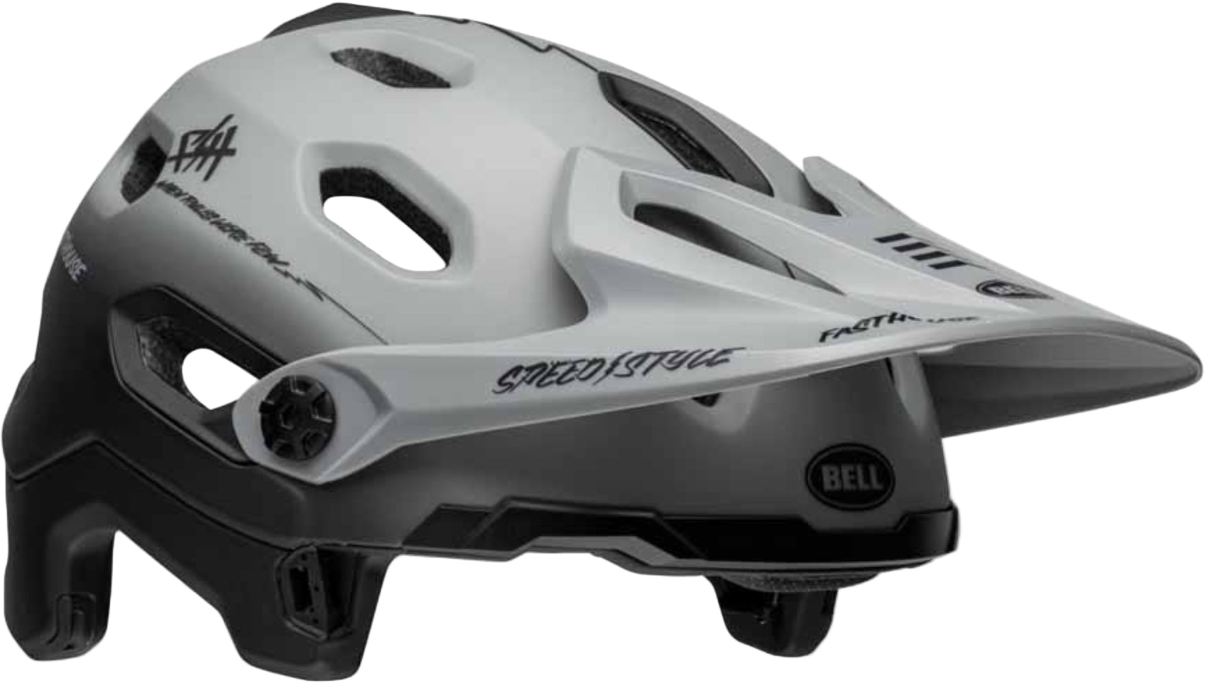 Bell Super DH FASTHOUSE Taco Tuesday spherical MIPS full face helmet with ventilation and adjustable straps.