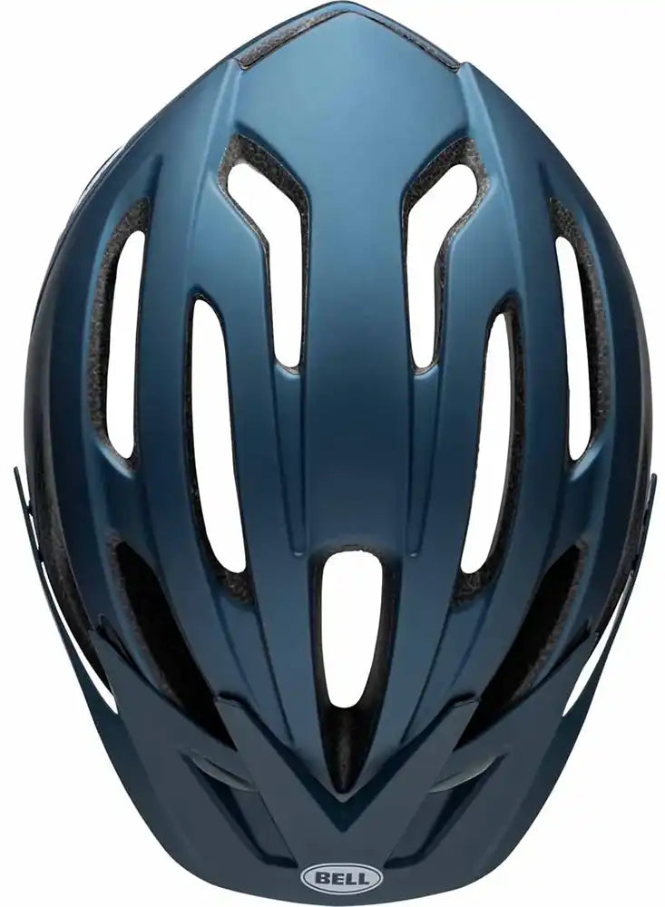 Bell Crest MTB helmet in black with adjustable straps, designed for mountain biking safety and comfort.