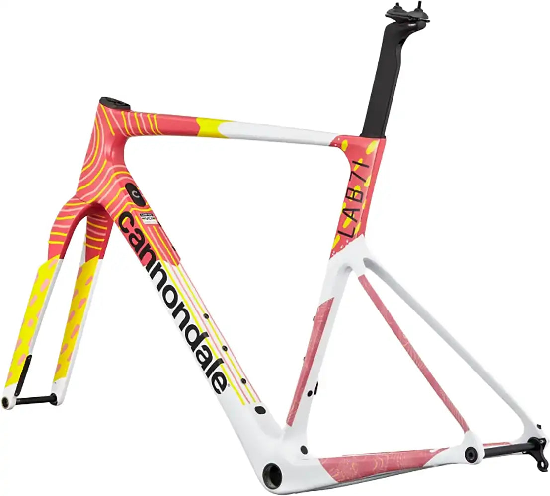 Cannondale SuperSix EVO LAB71 disc road bike frame, lightweight carbon construction with aerodynamic design and internal cable routing.