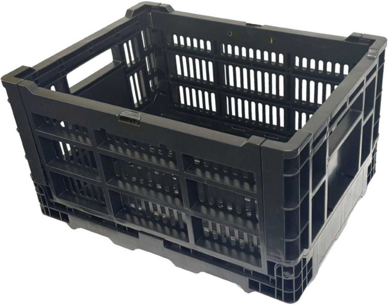 Azur rear cargo basket accessory mounted on a vehicle, showcasing its sturdy metal frame and ample storage space.