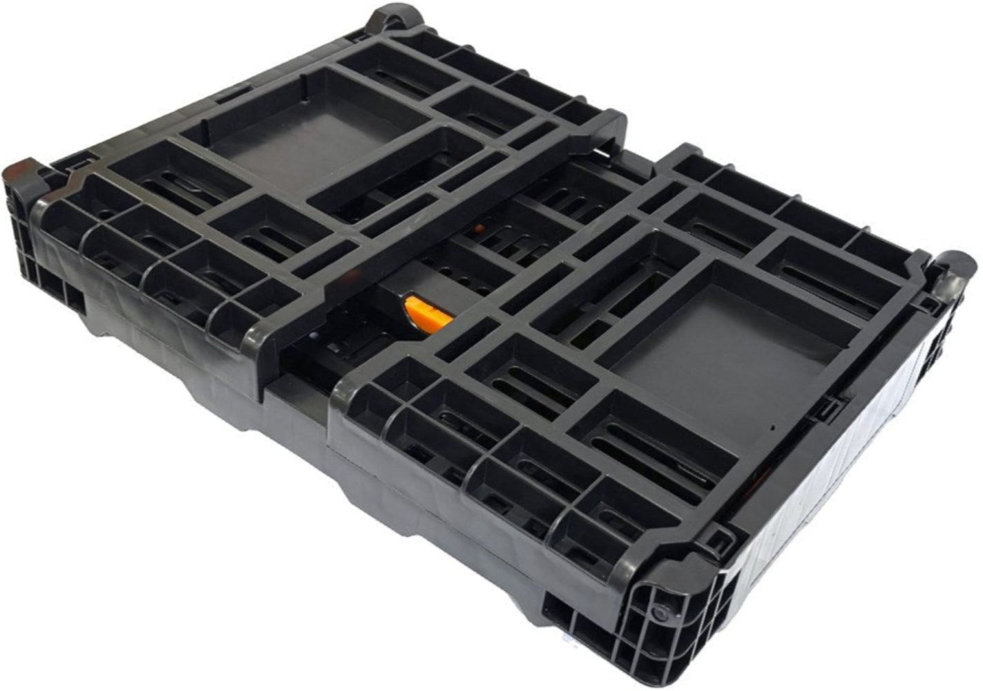 Azur Rear Cargo Basket accessory mounted on a vehicle, showcasing durable metal construction and spacious storage capacity.