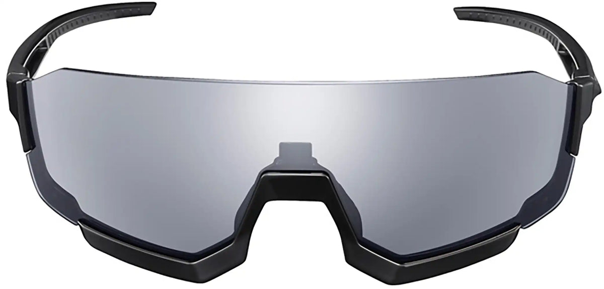 Shimano Aerolite glasses accessories with sleek design and lightweight frame, shown in black with clear lenses.