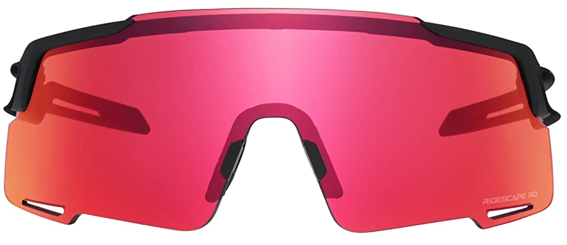 Shimano Equinox glasses accessory with red frame and clear lenses, designed for outdoor sports and active wear.