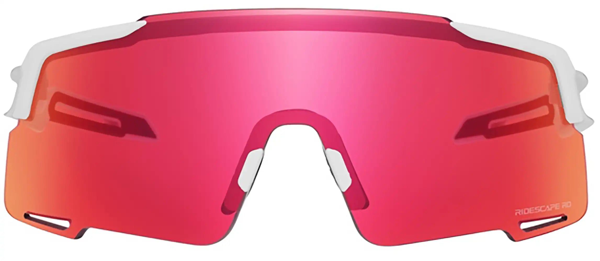 Shimano Equinox glasses accessory with red frame and clear lenses, designed for outdoor sports and active wear.