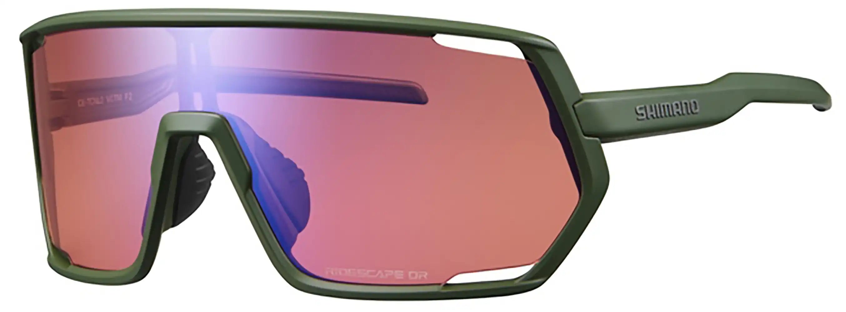 Shimano Technium glasses accessory with clear lenses and black frame, designed for outdoor cycling and sports activities.