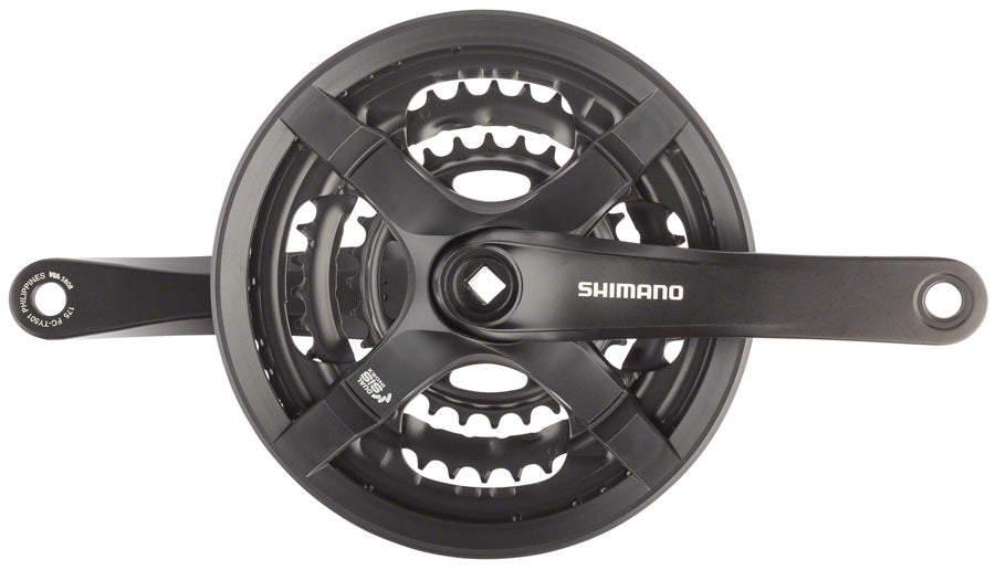 Shimano Tourney FC-TY501 triple crankset 48-38-28T black