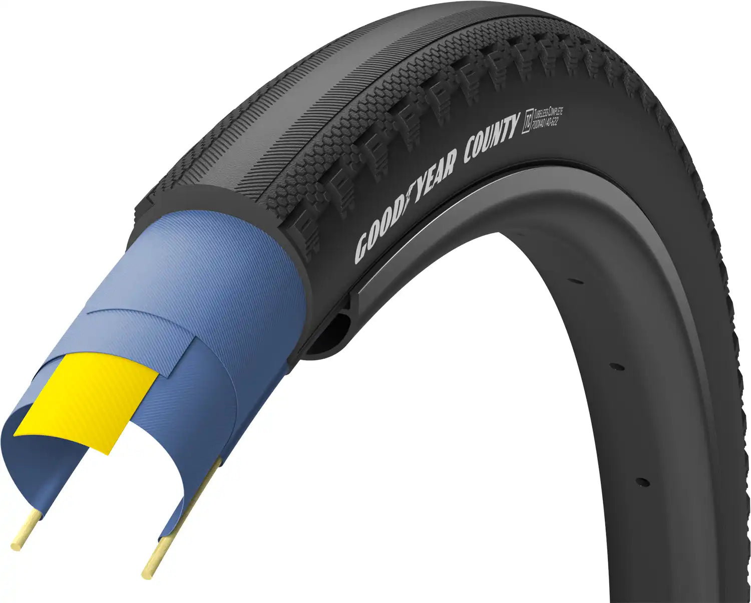 Goodyear County Tubeless Folding Gravel Tyre - ABC Bikes