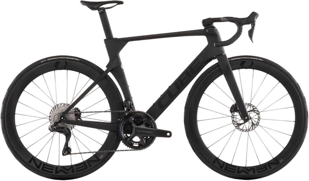 Black Cube Litening Aero C:68X road bike with aerodynamic frame and lightweight design, ideal for racing and high-performance cycling.