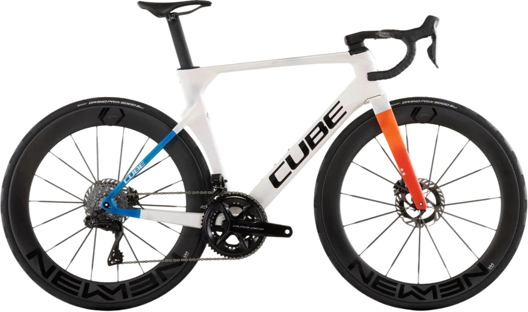 Lightweight Cube Litening Aero C:68X SLT road bike with aerodynamic frame and sleek design, ideal for high-performance cycling.