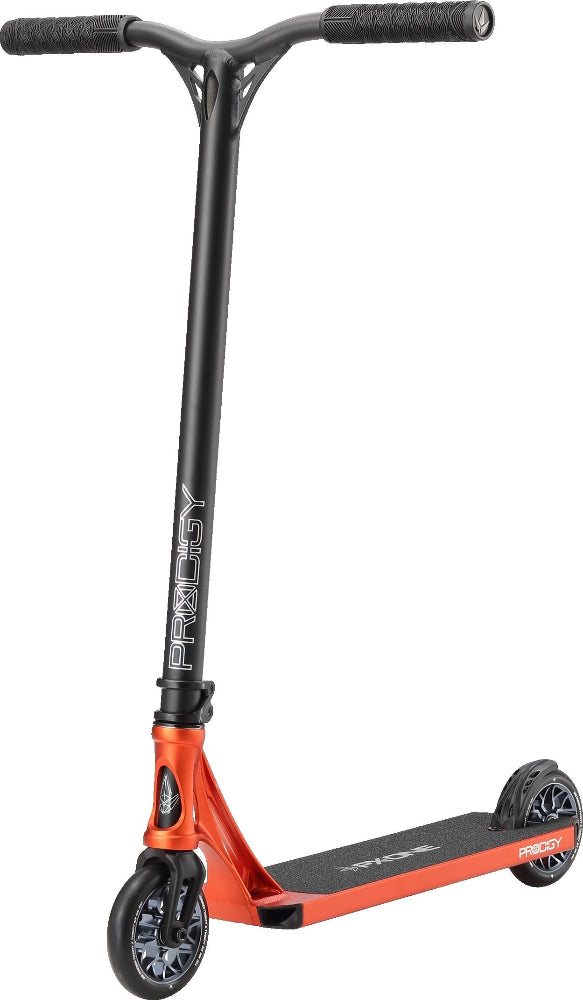 Envy Prodigy X One scooter with sleek black deck, adjustable handlebars, and modern design for urban riding.