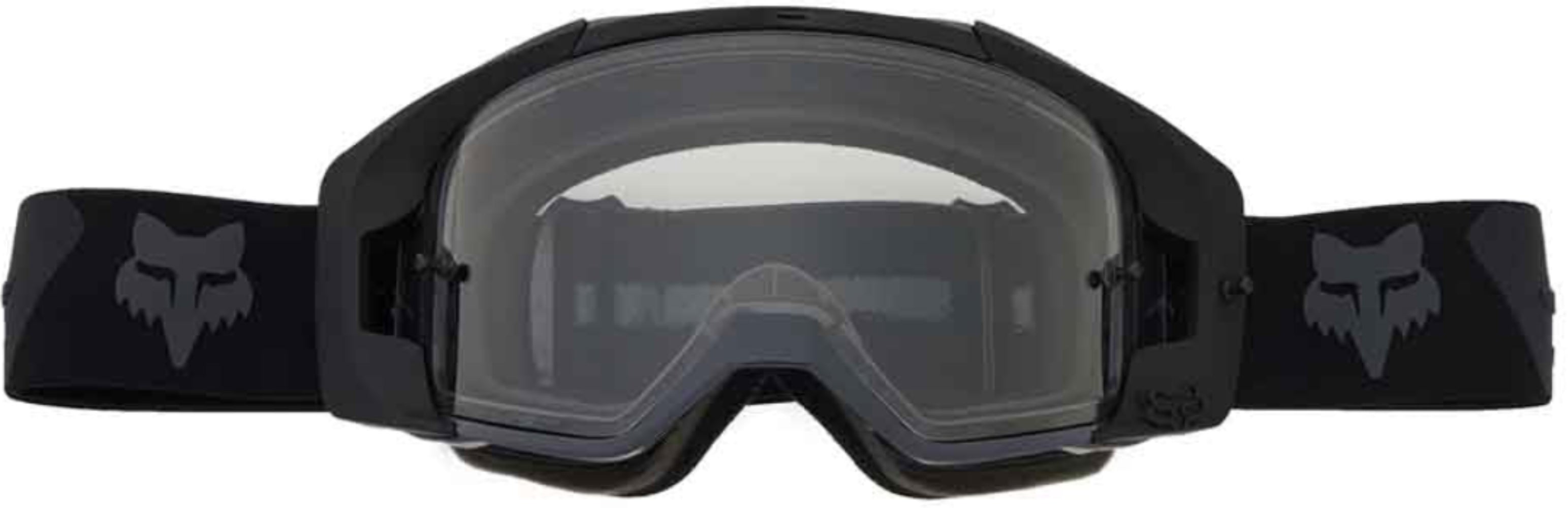 Fox Vue Core Goggles for accessories, with clear lenses and adjustable strap, designed for comfortable eye protection.
