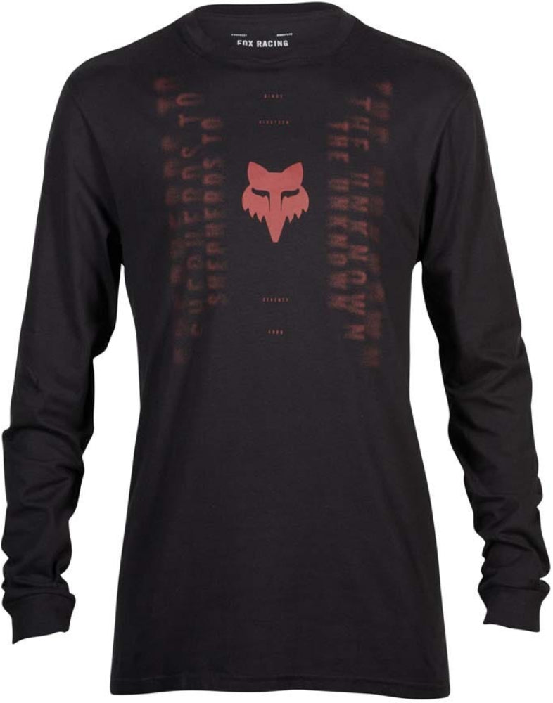 Fox Faded Out LS Men's Premium T-Shirt in black with fade design, casual fit, and short sleeves.