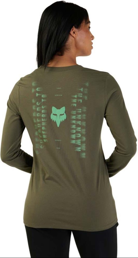 Fox Fadet Out LS Womens T-Shirt