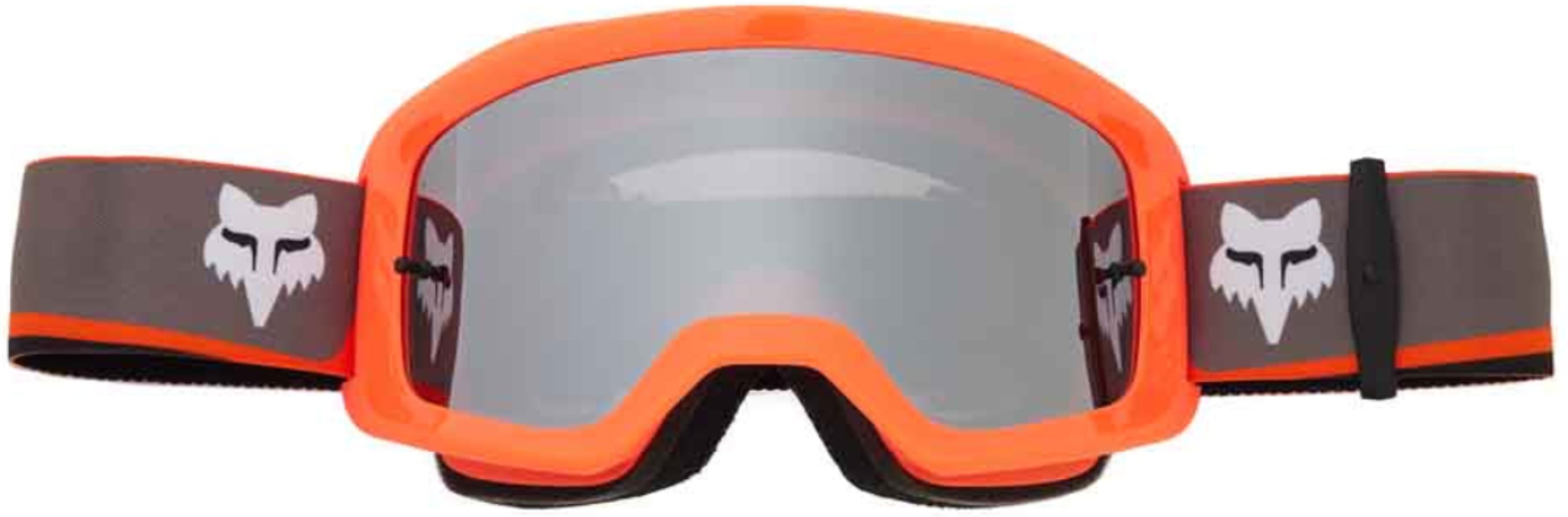 Fox Main Ballast Spark goggles with clear lenses and adjustable strap, designed for motocross and dirt biking accessories.
