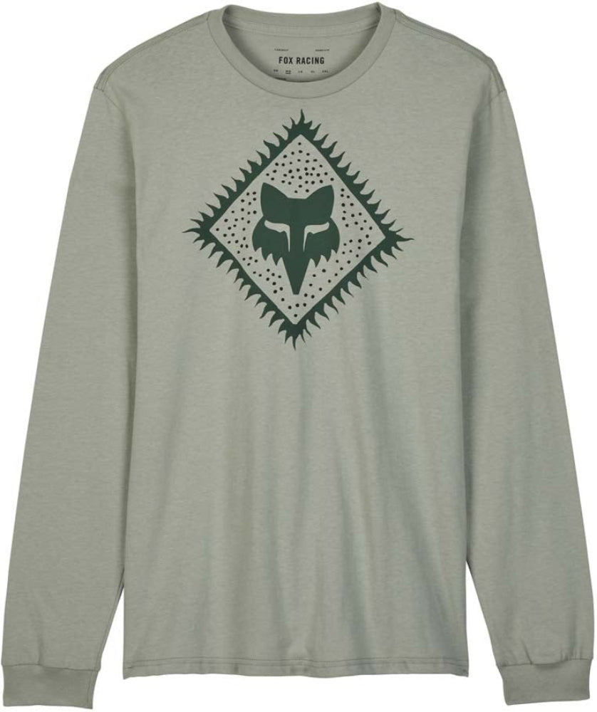 Fox Leo LS Premium men's T-shirt featuring a classic design, made of soft fabric, with the Fox logo visible on the chest.