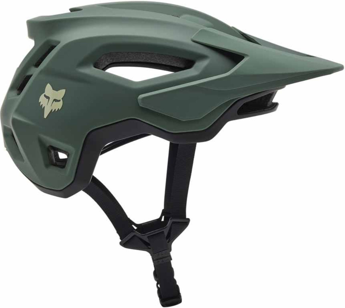 Fox Speedframe MIPS MTB helmet with adjustable straps and ventilation, designed for mountain biking safety and comfort.