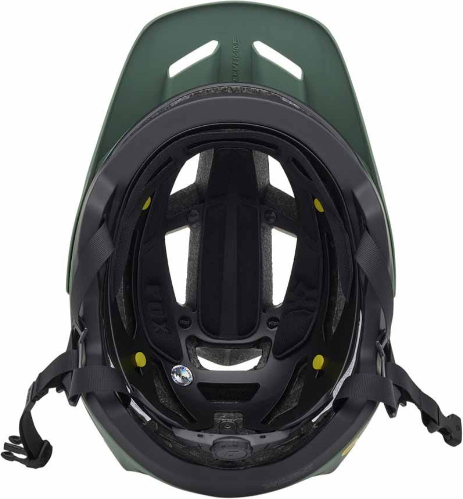 Fox Speedframe MIPS MTB helmet with adjustable straps and ventilation, designed for mountain biking safety and comfort.