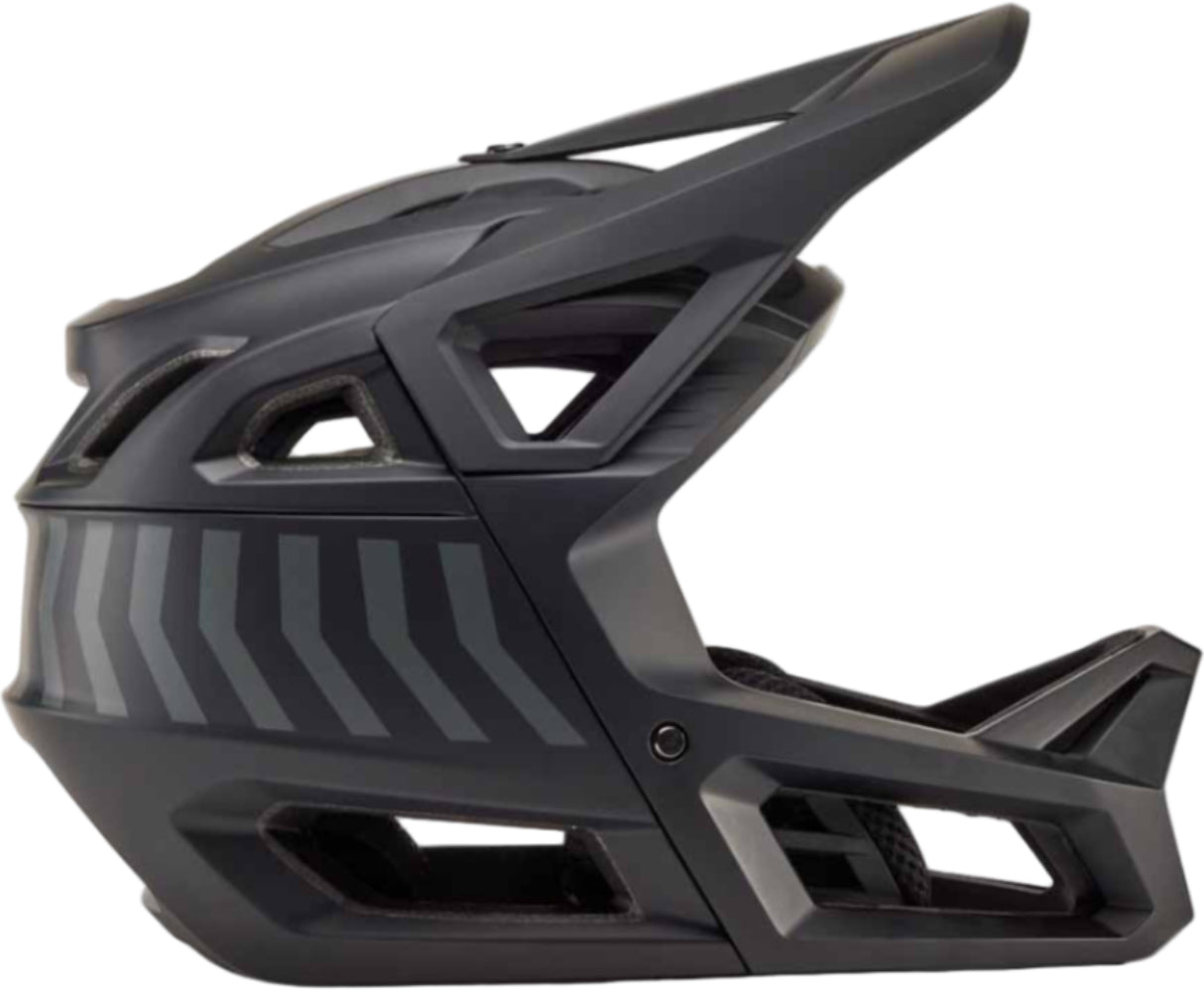 Fox Proframe Nace MIPS youth full face helmet with adjustable straps and ventilation for mountain biking safety.