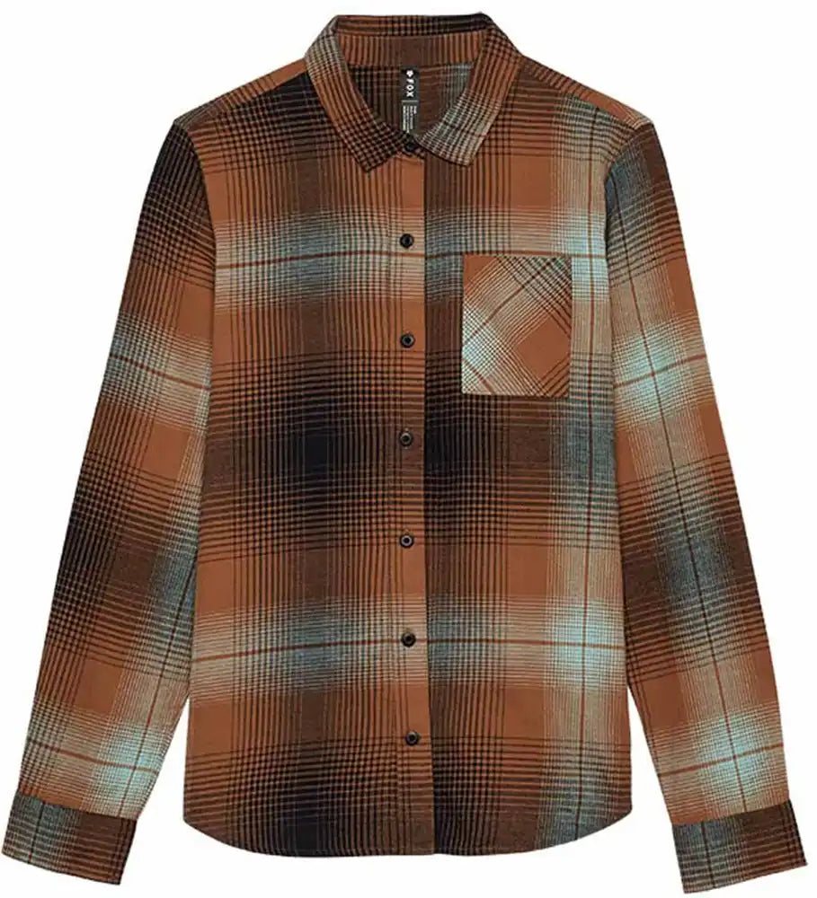 Fox Traildust Flannel LS Womens Shirt - ABC Bikes