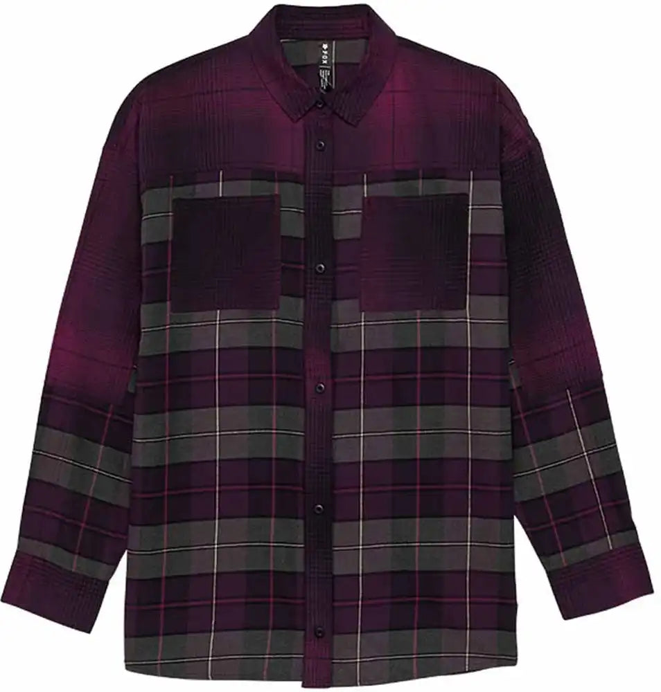 Fox Oversized Flannel LS Womens Shirt - ABC Bikes