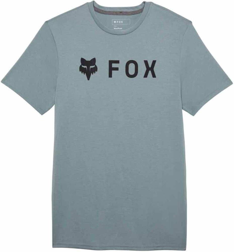 Fox Absolute SS Tech men's T-shirt, lightweight and breathable clothing with Fox logo, navy color, short sleeves, casual fit.