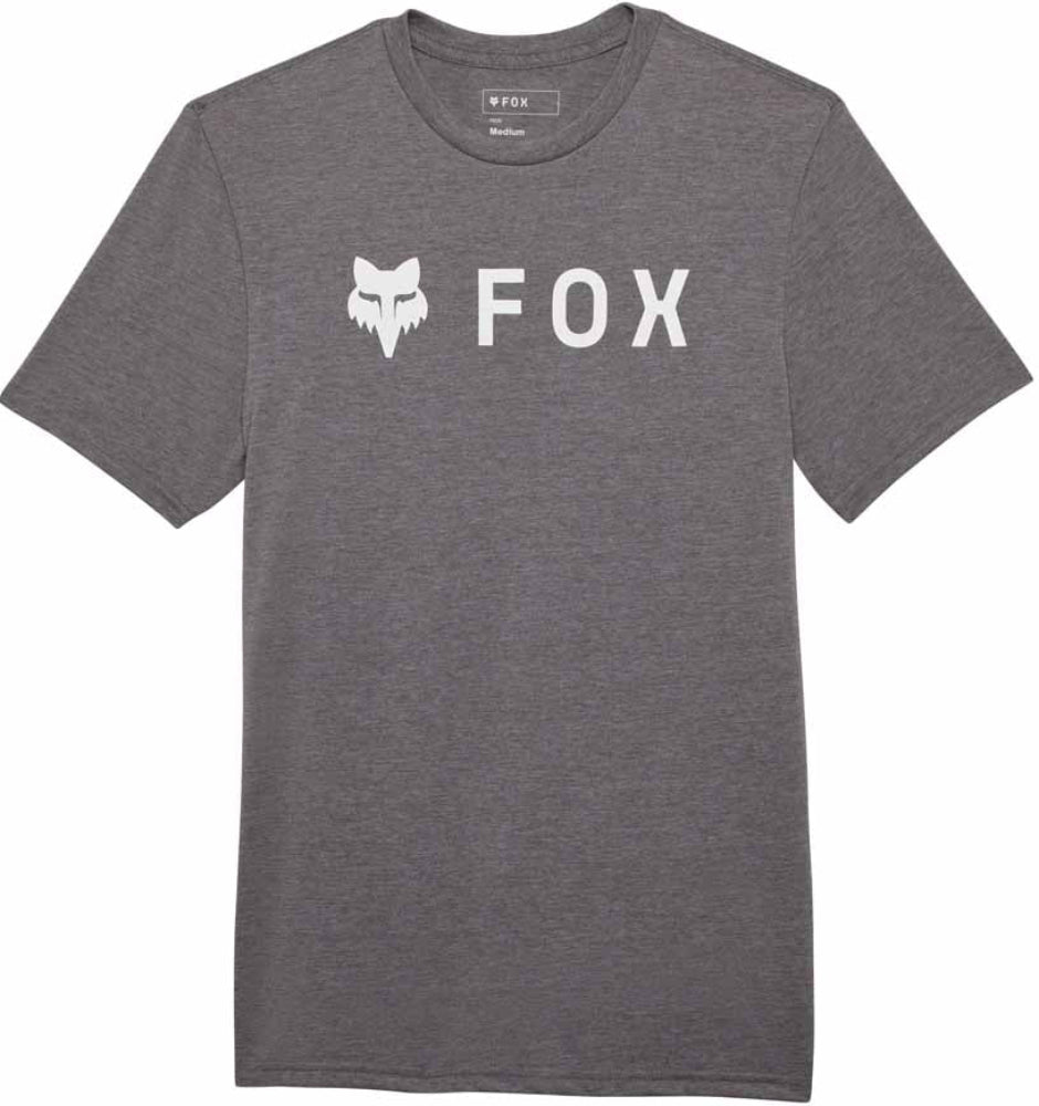 Fox Absolute SS Tech men's T-shirt, featuring a lightweight, breathable design with Fox branding and a stylish graphic print.