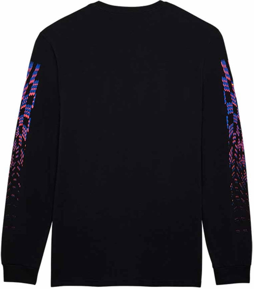 Fox Emotion Blast LS Premium men's T-shirt, long sleeve casual clothing with graphic design, in black fabric.