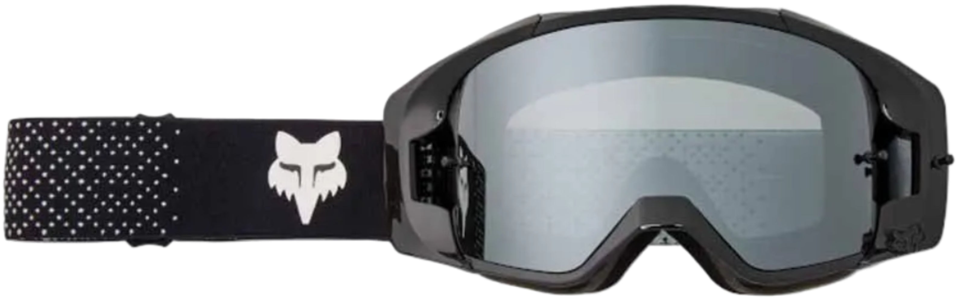 Fox Vue Core goggles, durable accessories with clear lens and adjustable straps, designed for outdoor activities and protection.