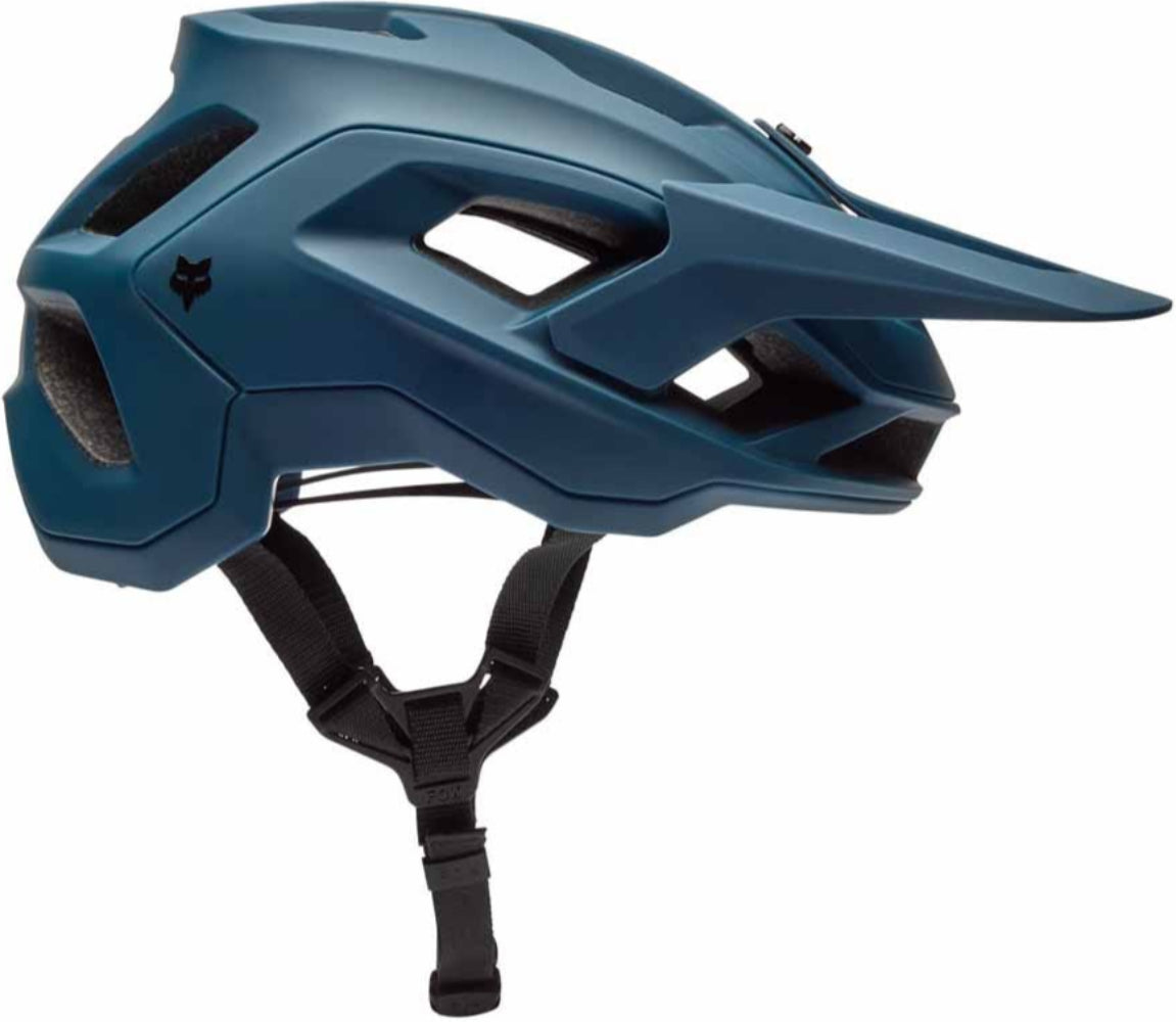 Fox Speedframe SOLID MIPS MTB helmet with adjustable straps and ventilation, shown in a sleek solid design.