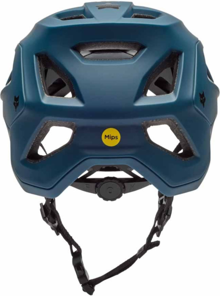 Fox Speedframe SOLID MIPS MTB helmet, lightweight black helmet with adjustable straps and built-in MIPS safety technology.