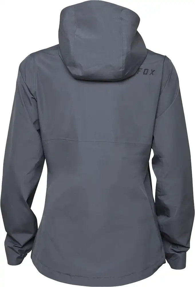 Fox Ranger 2.5L women's waterproof jacket, lightweight outdoor clothing with hood and zip closure for active outdoor wear.