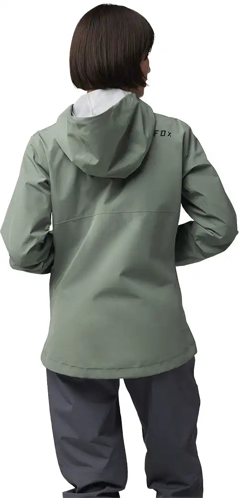 Fox Ranger 2.5L women's waterproof jacket, lightweight outdoor clothing with a hood, designed for active outdoor weather protection.