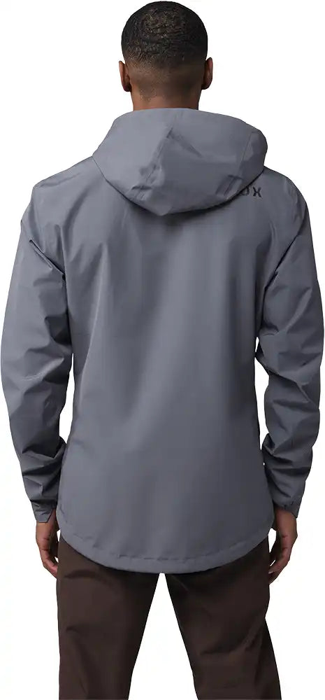 Men's Fox Ranger 2.5L waterproof jacket, lightweight outdoor clothing with a hood, designed for active outdoor wear.
