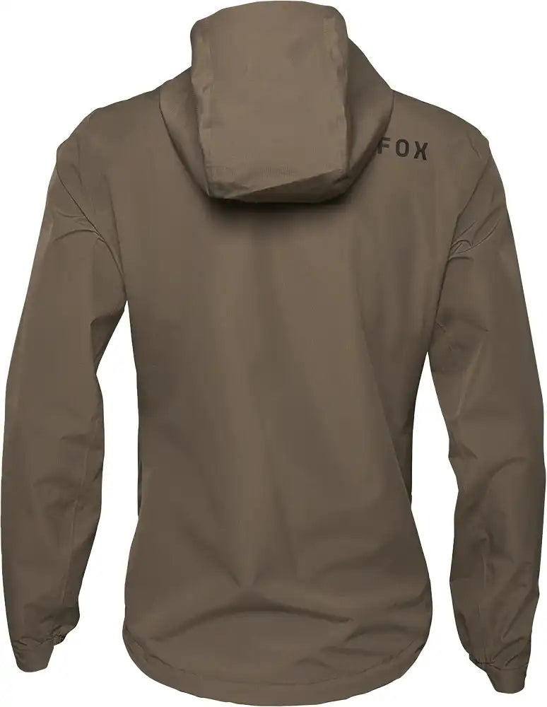 Men's Fox Ranger 2.5L waterproof jacket featuring a hood, zip closure, and adjustable cuffs for outdoor protection.