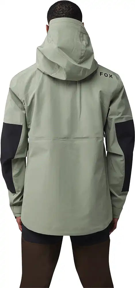 Fox Defend 3L Water men's jacket, waterproof outdoor clothing with a hood, featuring durable fabric and functional design.