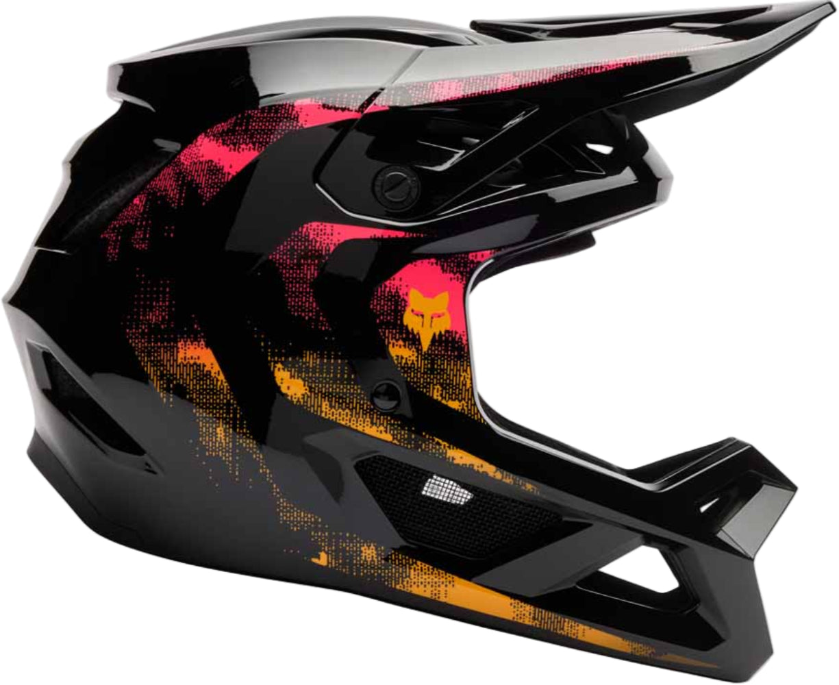 Fox Rampage KAIROS MIPS MTB helmet with ventilation and adjustable straps, designed for mountain biking safety.