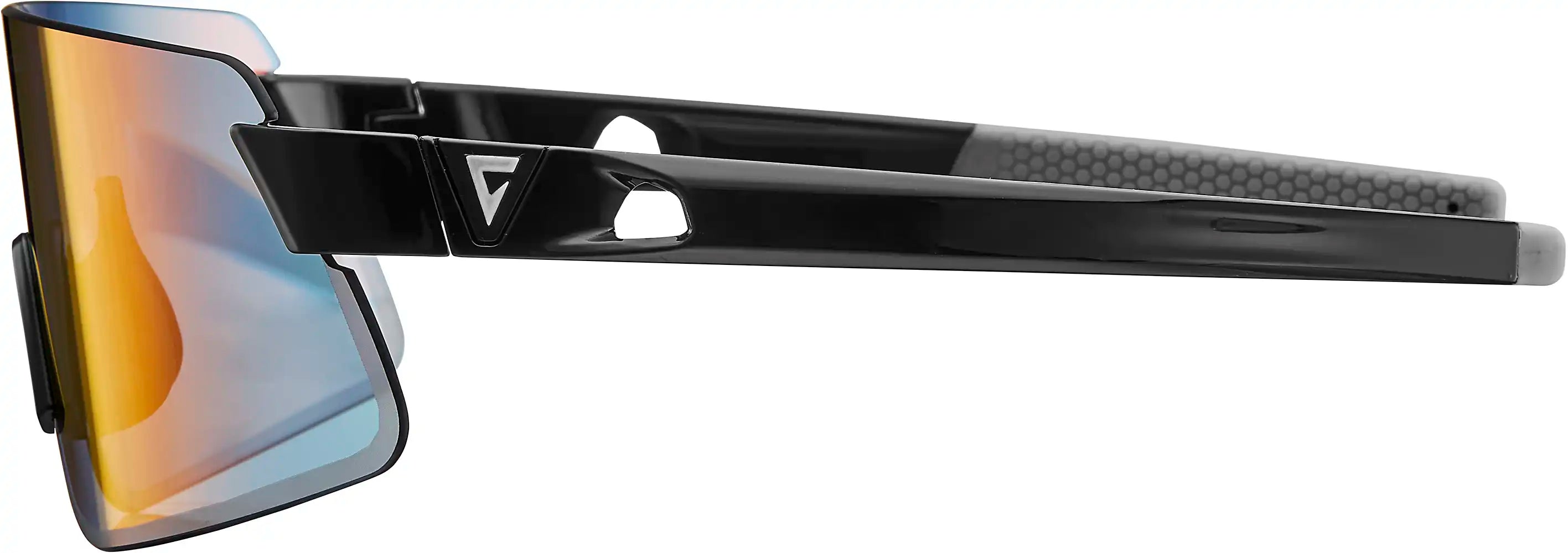 Giant Helio sunglasses with black frame and red lenses, stylish accessories for a bold, modern look.