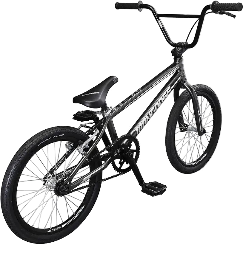 Mongoose Title Pro BMX bike with black frame and 2025 model features, suitable for stunt riding and tricks.