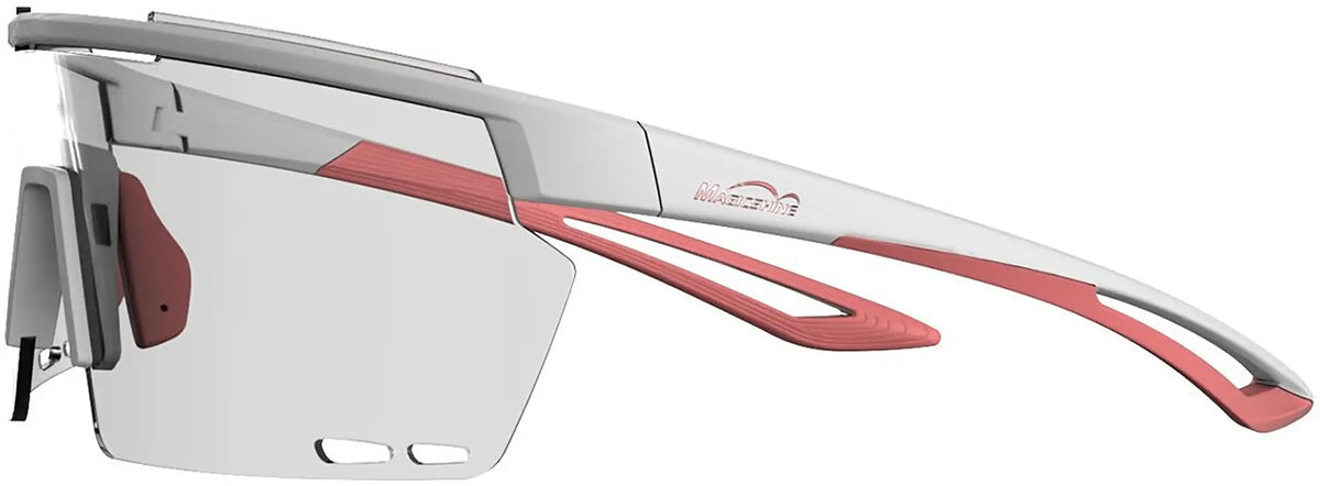 Magicshine Rouleur glasses, clear cycling accessories with lightweight frame and adjustable nose pads for comfortable fit.