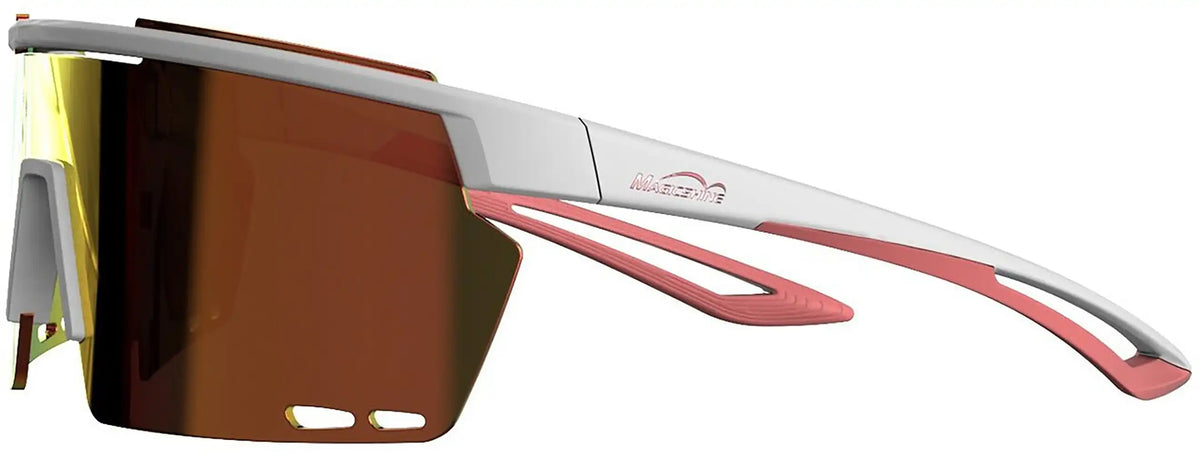 Magicshine Rouleur glasses in black with clear lenses, cycling accessory designed for eye protection and enhanced visibility